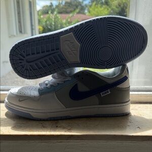 Nike Men’s Low-Top Sneakers — White and Blue